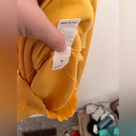 Brunello Cucinelli 100% Cotton Sweater Men's Gold Size 56 - Picture 4 of 5